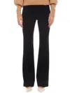 Fifteen Twenty Ellie Pintuck Bootcut Faux Suede Pants In Black