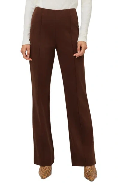 Fifteen Twenty Ellie Faux Suede Bootcut Pants In Wood