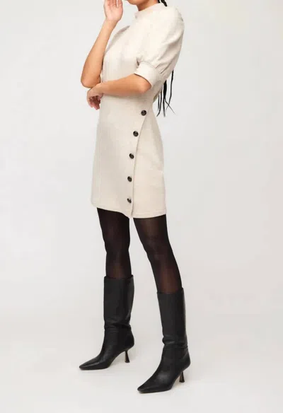 Fifteen Twenty Elsie Dress In Oatmeal In White