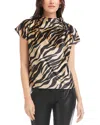 Fifteen Twenty Emmeline Velvet Top In Animal Print
