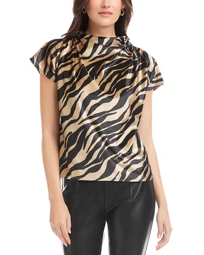 Fifteen Twenty Emmeline Velvet Top In Animal Print