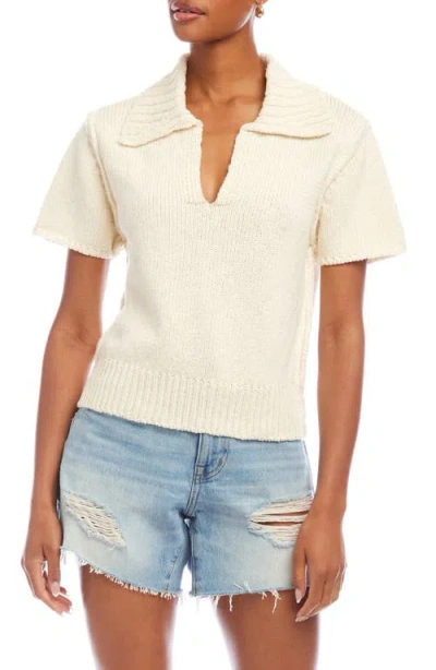 Fifteen Twenty Evie Cotton Johnny Collar Polo