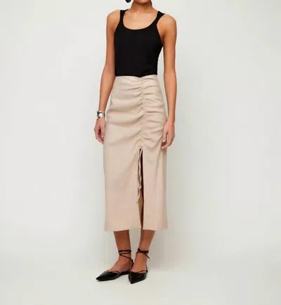 Fifteen Twenty Florence Skirt In Khaki In Green