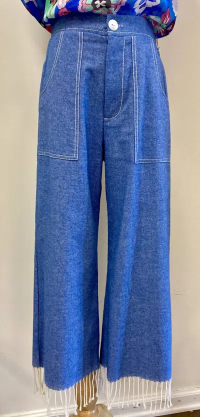 Fifteen Twenty Fringe Cameron Pant In Blue