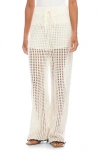 Fifteen Twenty Gianna Open Knit Straight Leg Pants