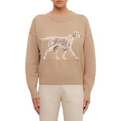 Fifteen Twenty Golden Dog Intarsia Sweater In Brown