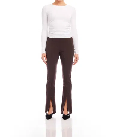 Fifteen Twenty Harlow Bootcut Pant In Brown