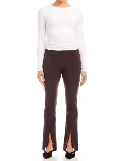 FIFTEEN TWENTY HARLOW BOOTCUT PANTS IN BROWN