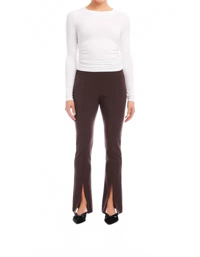 Fifteen Twenty Harlow Bootcut Pants In Brown