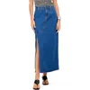Fifteen Twenty Hugh Denim Maxi Skirt In Den