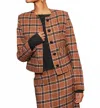 Fifteen Twenty Jackie Micro Jacket In Plaid In Multi