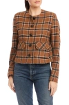 Fifteen Twenty Jackie Plaid Jacket In Multi