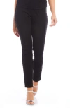 Shop Fifteen Twenty Jane Ankle Zip Twill Slim Straight Leg Pants In Black