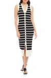 Fifteen Twenty Jenna Stripe Sleeveless Sweater Dress