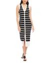 Fifteen Twenty Jenna Stripe Sleeveless Sweater Dress