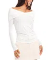 Shop Fifteen Twenty Jillian Off The Shoulder Top In Off White