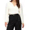Fifteen Twenty Joplin Peasant Blouse In Cream In White