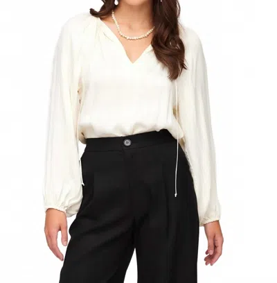 Fifteen Twenty Joplin Peasant Blouse In Cream In White