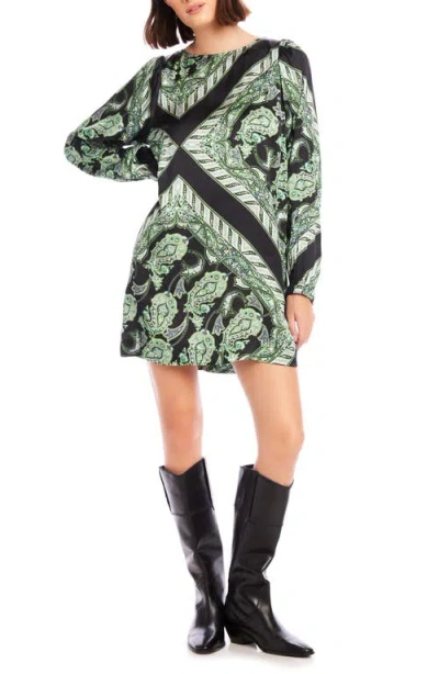 Fifteen Twenty Juliette Print Long Sleeve Shift Dress