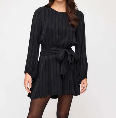 Fifteen Twenty Juno Boatneck Mini Dress In Black
