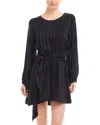 Fifteen Twenty Juno Long Sleeve Minidress In Black