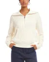 Fifteen Twenty Karin Half Zip Sweater In White