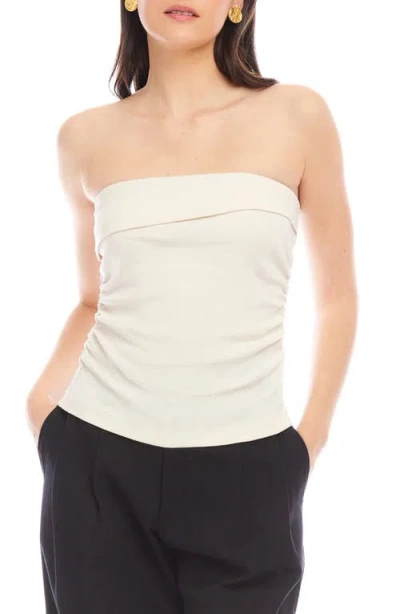 Fifteen Twenty Kelsey Bandeau Top In Ecru In Neutral