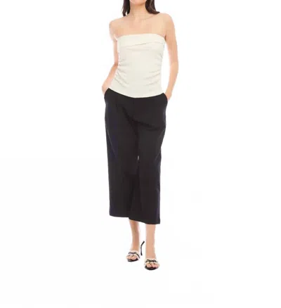 FIFTEEN TWENTY KELSEY BANDEAU TOP IN ECRU
