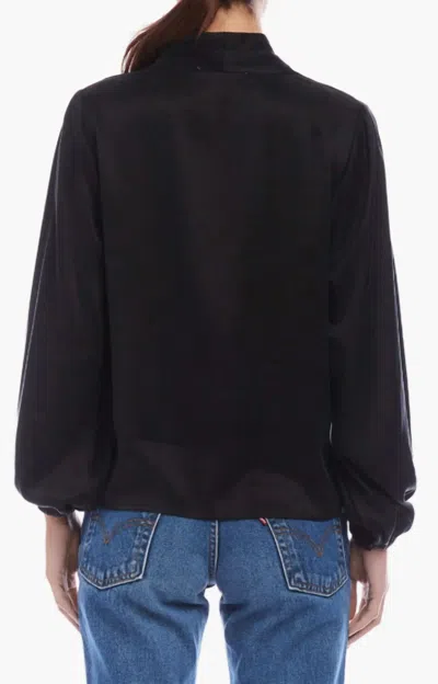 Fifteen Twenty Kiera Blouson Sleeve Top In Black