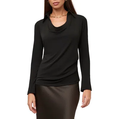 Fifteen Twenty Lana Drape Front Top In Animal Print