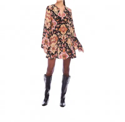 Fifteen Twenty Layne Mini Dress In Multi In Black