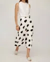 Fifteen Twenty Lexi Skirt In Sahara Twill Print In White