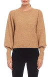 Fifteen Twenty Lia Shirred Sweater In Almond