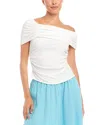 Fifteen Twenty Lizzie One Shoulder Top In Off White