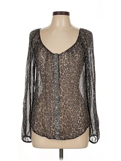 Pre-owned Fifteen Twenty Long Sleeve Blouse In Black