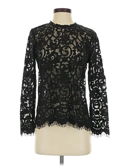 Pre-owned Fifteen Twenty Long Sleeve Blouse In Black