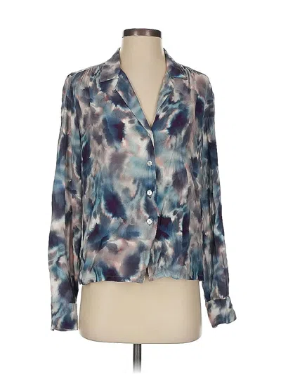 Pre-owned Fifteen Twenty Long Sleeve Blouse In Blue