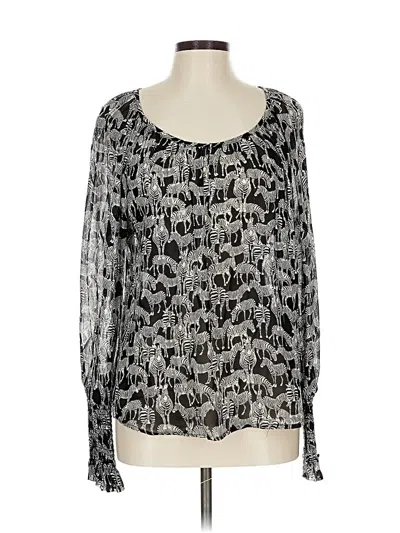 Pre-owned Fifteen Twenty Long Sleeve Blouse In Silver