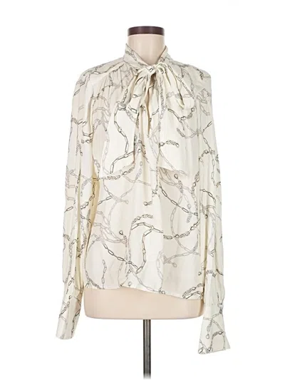 Pre-owned Fifteen Twenty Long Sleeve Blouse In White