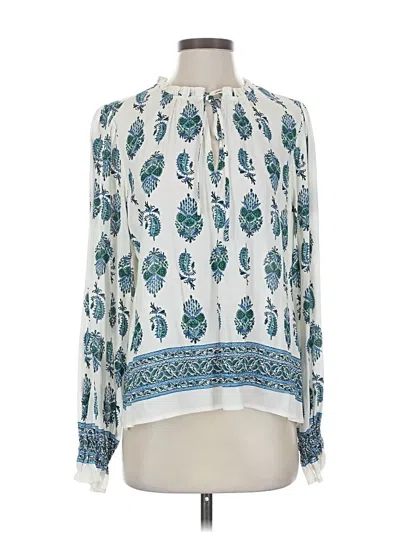 Pre-owned Fifteen Twenty Long Sleeve Blouse In White