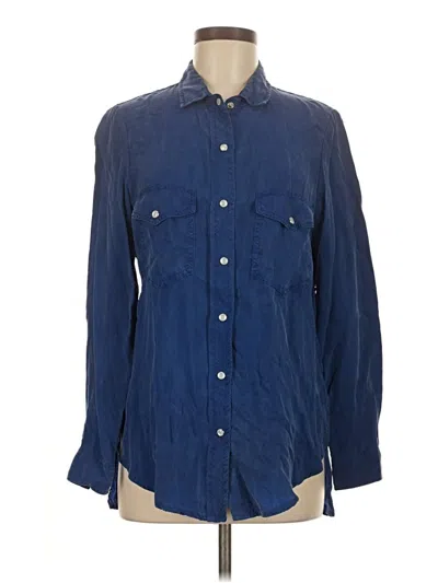 Pre-owned Fifteen Twenty Long Sleeve Button Down Shirt In Blue