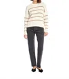 Fifteen Twenty Luca Crewneck Sweater In Stripe