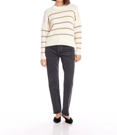 Fifteen Twenty Luca Crewneck Sweater In Stripe In Multi