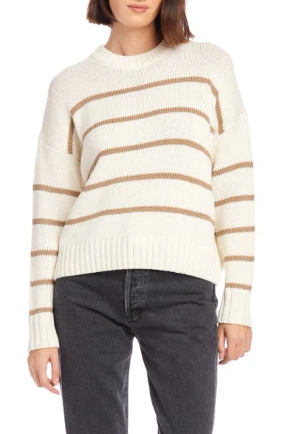 FIFTEEN TWENTY FIFTEEN TWENTY LUCA STRIPE CREWNECK SWEATER