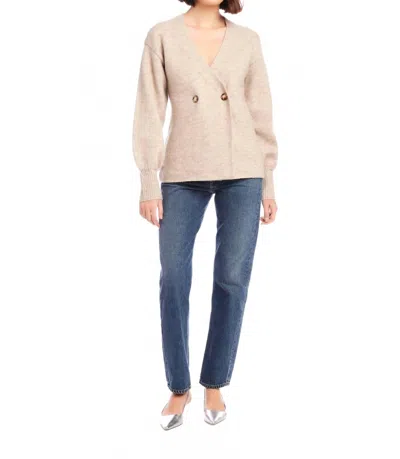 Fifteen Twenty Lucy Longsleeve V-neck Cardigan In Earth 4f89875 In Neutral