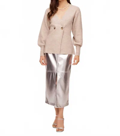 Fifteen Twenty Lucy V-neck Cardigan In Earth In Multi