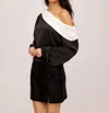 Fifteen Twenty Marisa One Shoulder Satin Top In Black