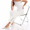 Fifteen Twenty Melanie Cropped Pants In Off White In White