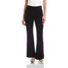 Fifteen Twenty Melanie Pull-on Bootcut Faux Suede Pants In Black