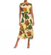 Fifteen Twenty Mia Bias Midi Skirt In Island Floral Print In Multi